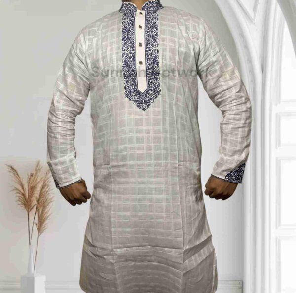 Check Fabrics Cotton- Navy blue design