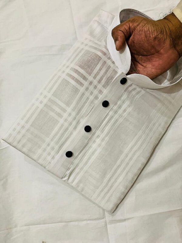 Jamdani Cotton- Pure White Ethnic Elegance