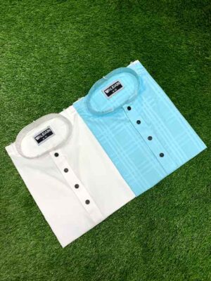 Adi & Jamdani Premium Cotton- Panjabi Combo