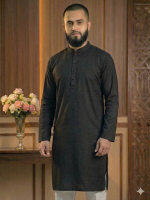 Adi Barakah Premium Black Panjabi