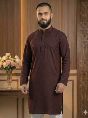Adi Cotton Premium Coffee Panjabi