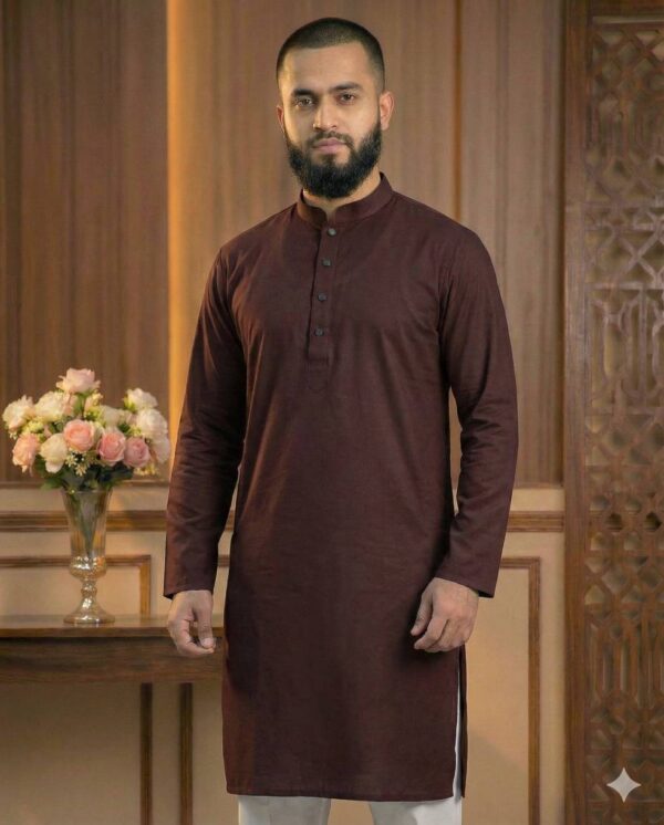 Adi Cotton Premium Coffee Panjabi