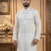 Jamdani Cotton- Pure White Ethnic Elegance