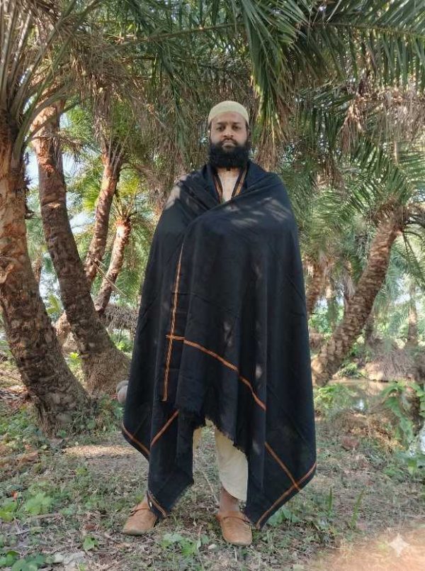 Natural Wool- Premium Black Shawl