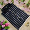 Black Stripe- Premium TenciL Cotton