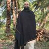 Natural Wool- Premium Black Shawl