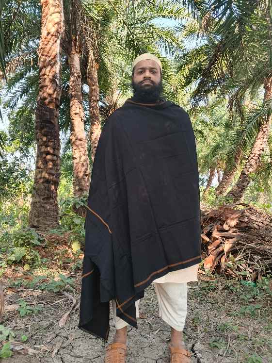 Natural Wool- Premium Black Shawl
