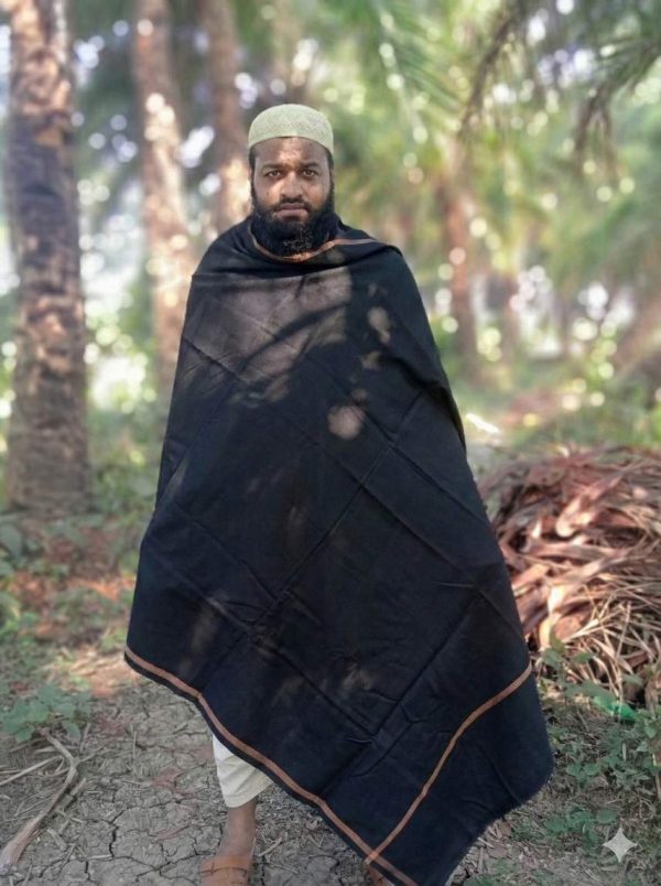 Natural Wool- Premium Black Shawl