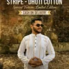 Premium Gold Stripe- Dhuti Cotton