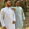 HeringBon Arong Cotton Special Combo - White and Sky Ash